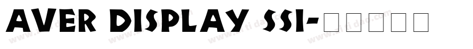 Aver Display SSi字体转换